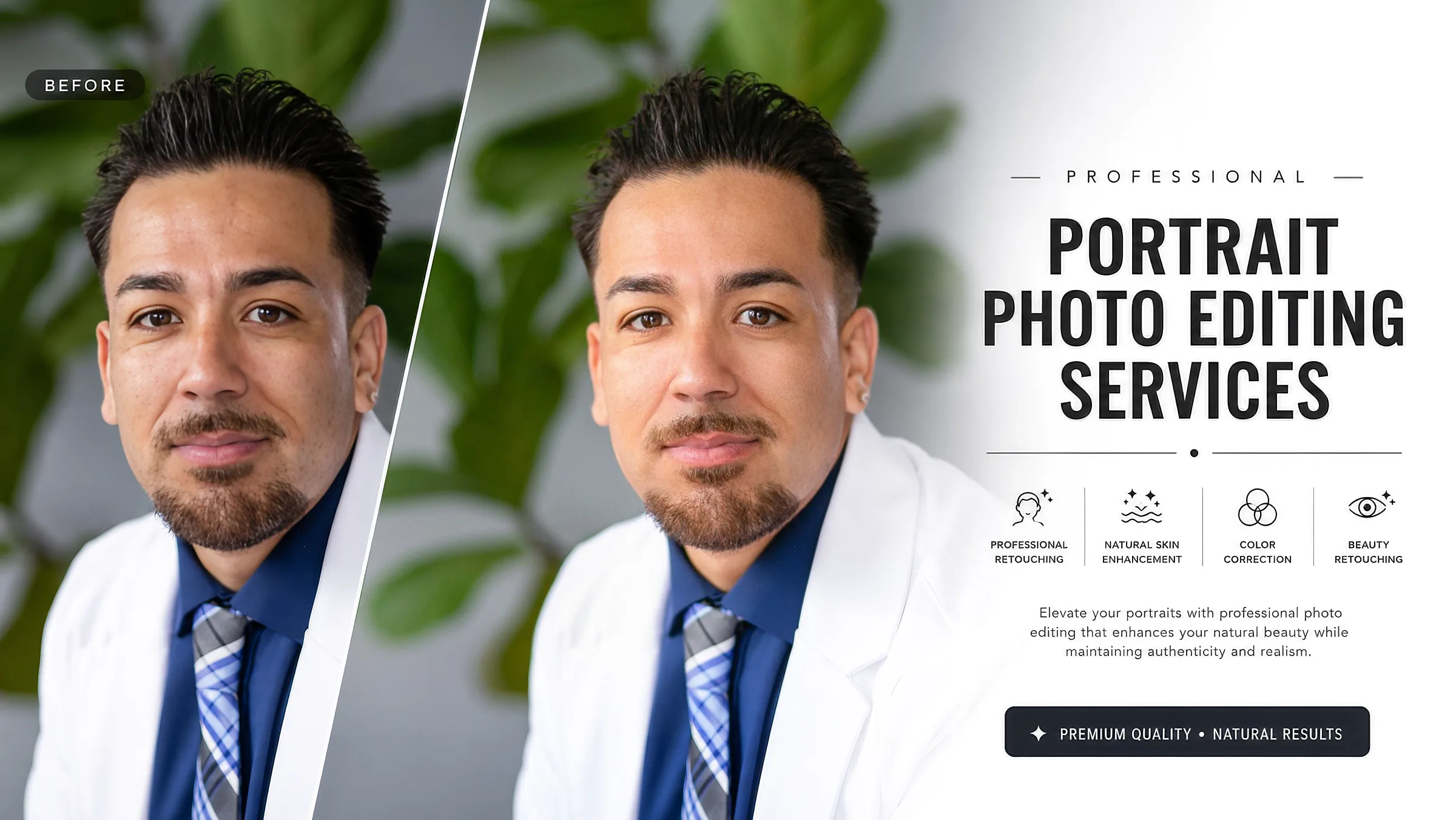 Professional jewelry photo editing and retouching — before and after example by Jewelry Photo Magic