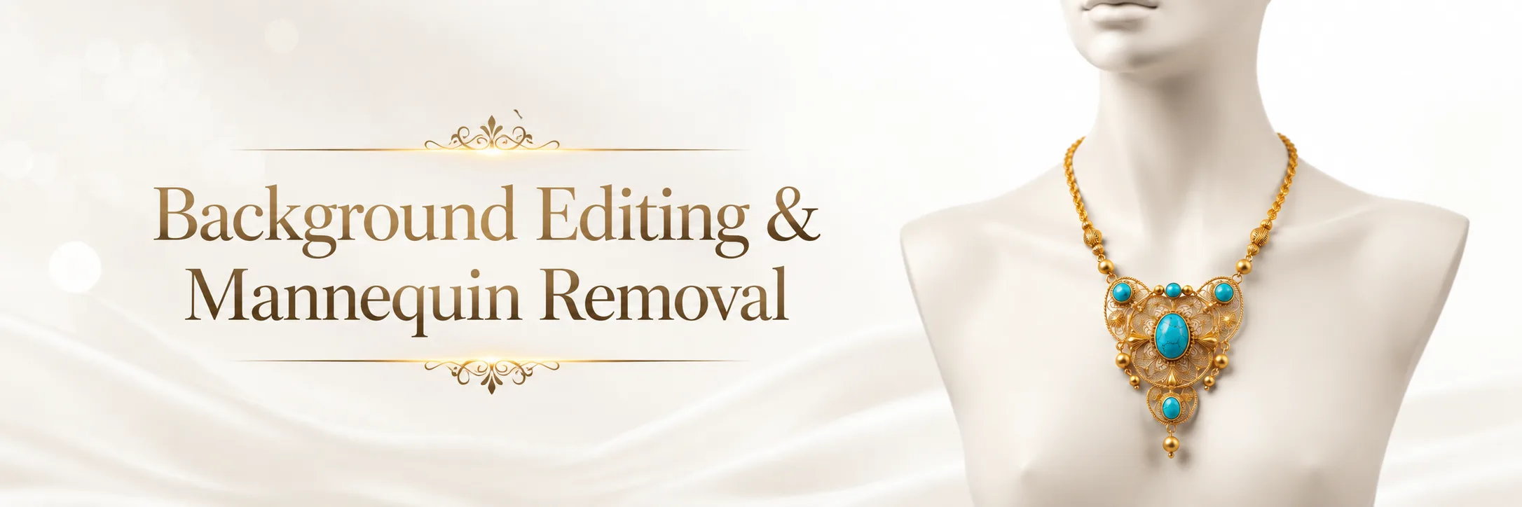 Background Editing & Mannequin Removal — jewelry photo editing service and pricing