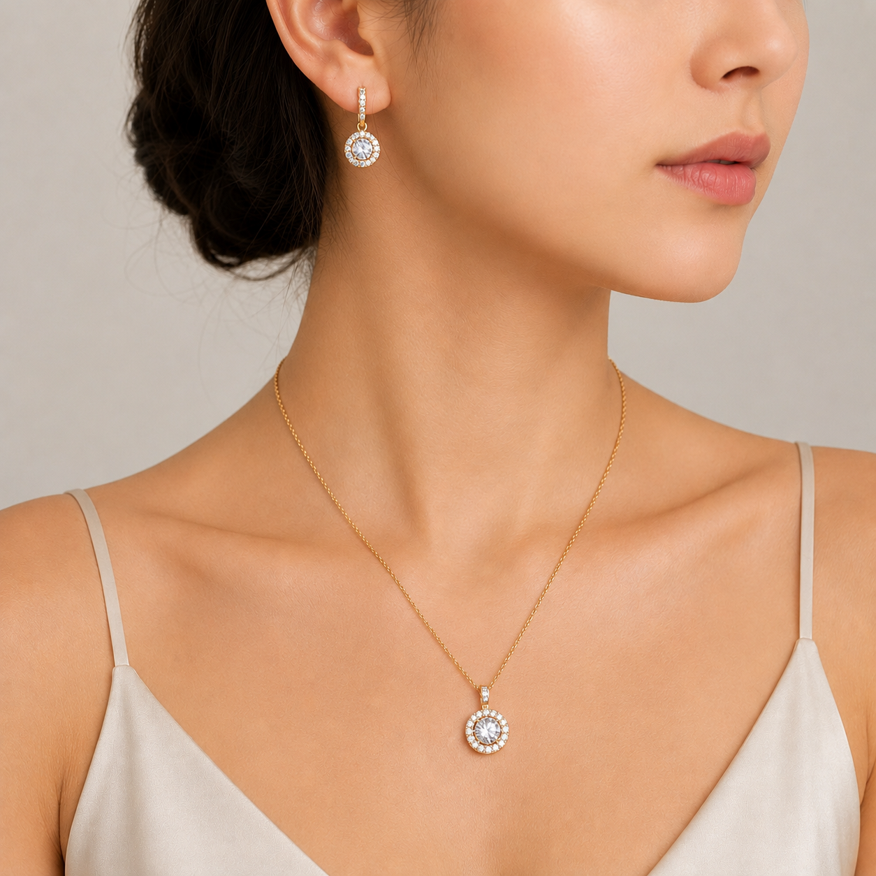 Jewelry Placement and Fit Correction — Model Retouching in Jewelry Photo after professional editing by Jewelry Photo Magic