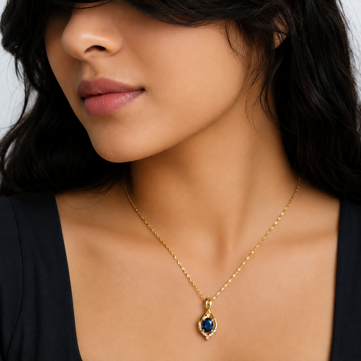Skin Retouching and Smoothing — Model Retouching in Jewelry Photo after professional editing by Jewelry Photo Magic