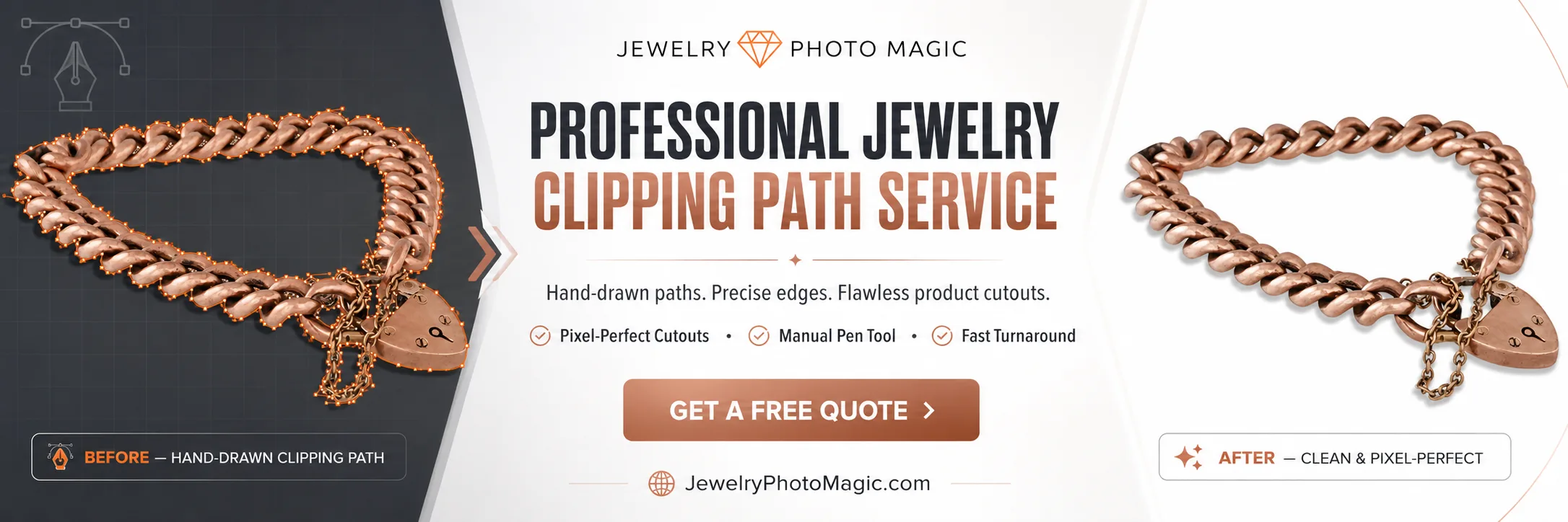 Clipping Path — professional jewelry photo editing service