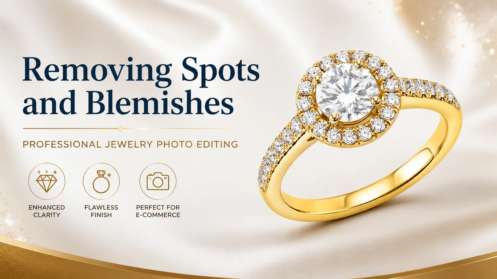 Removing Spots and Blemishes from the Jewelry Image — jewelry photo editing service and pricing