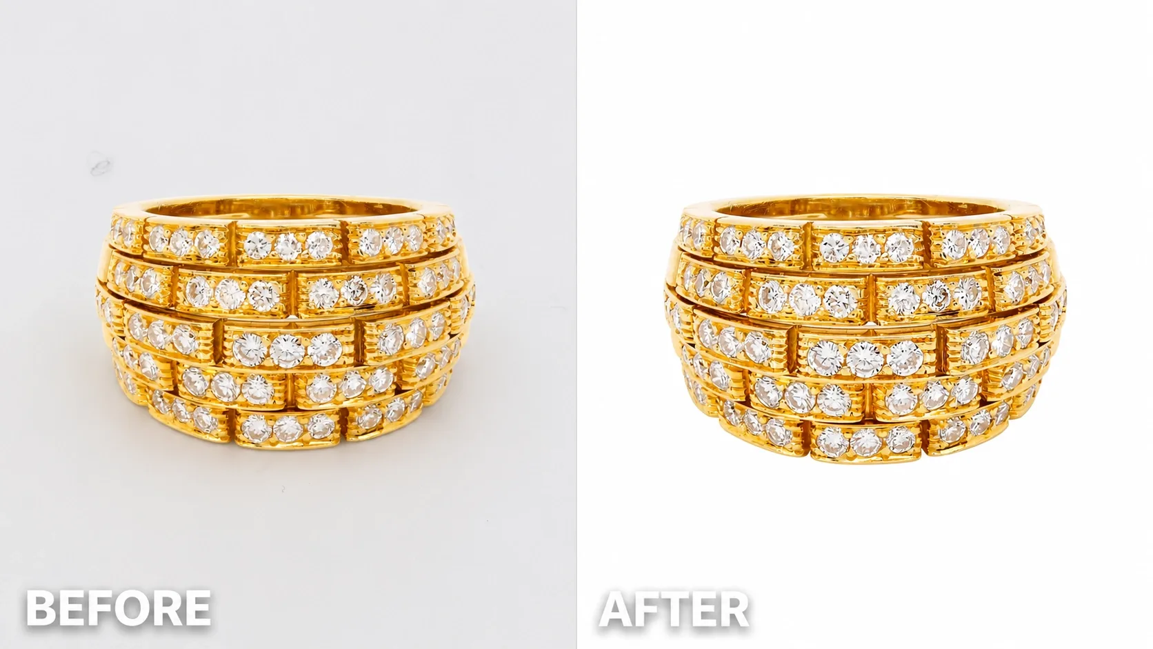 Clipping Path — professional jewelry photo editing samples
