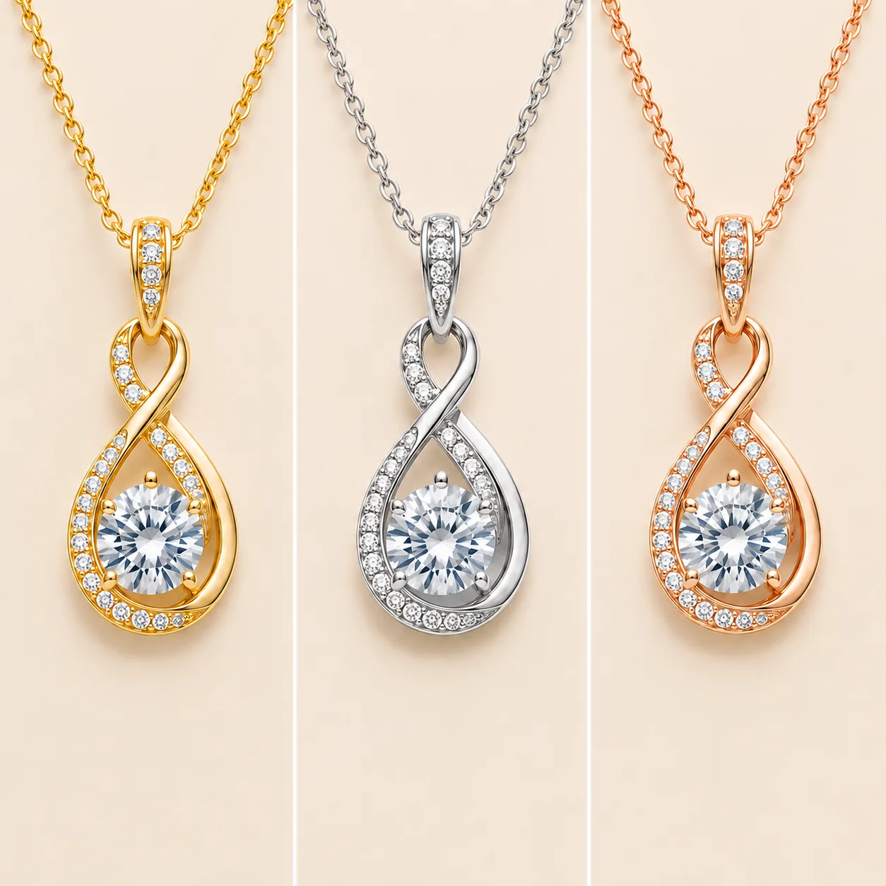 Gold, Silver and Rose Gold Recoloring — jewelry retouching by Jewelry Photo Magic